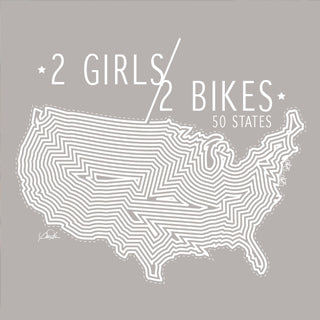 CUSTOM DESIGN: 2 GIRLS 2 BIKES 50 STATES