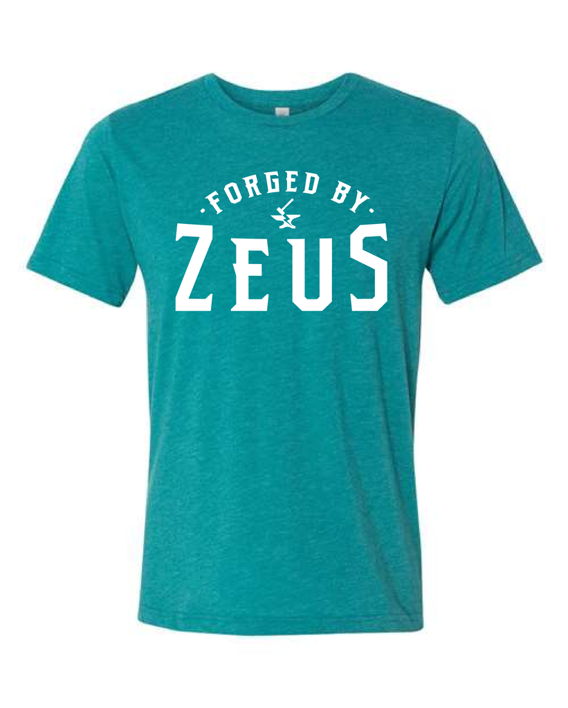 FORGED BY ZEUS TEAL TEE