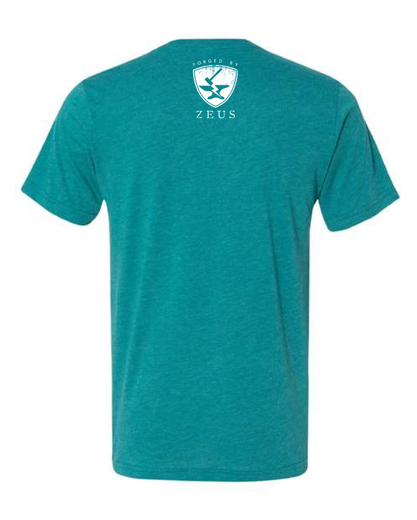 FORGED BY ZEUS TEAL TEE