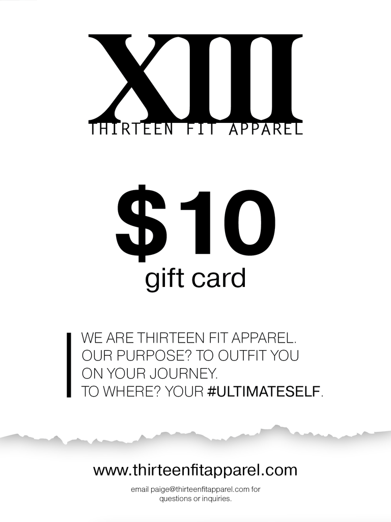 THIRTEEN FIT APPAREL GIFT CARD