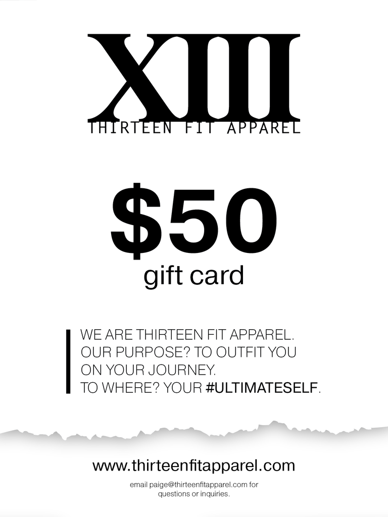 THIRTEEN FIT APPAREL GIFT CARD