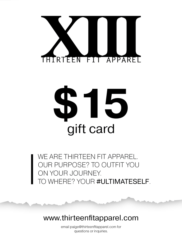 THIRTEEN FIT APPAREL GIFT CARD