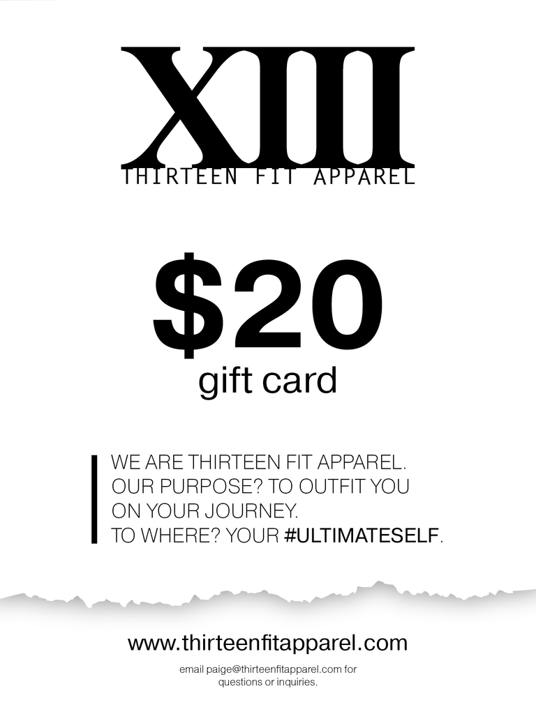 THIRTEEN FIT APPAREL GIFT CARD